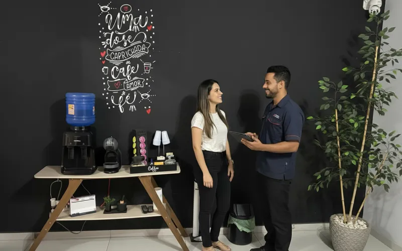 Atendimento na recepção do Centro Automotivo Sorocaba